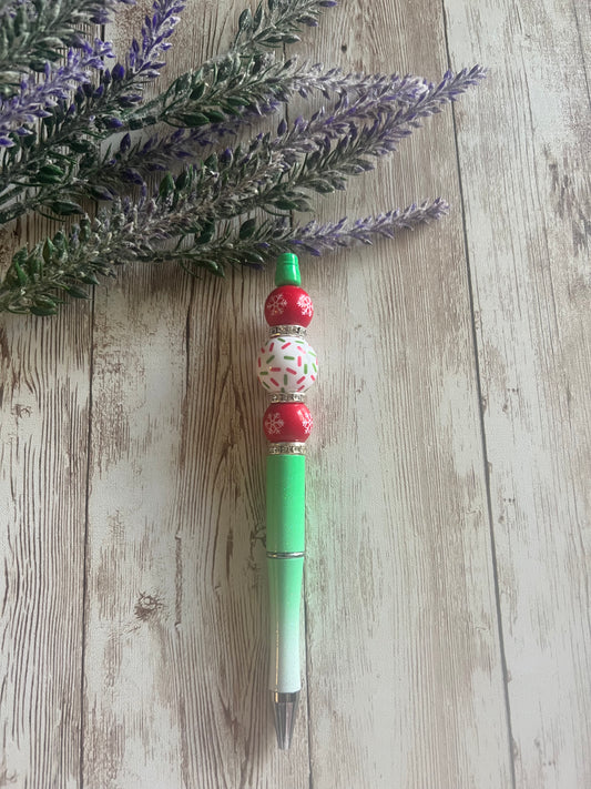 Christmas sprinkles pen